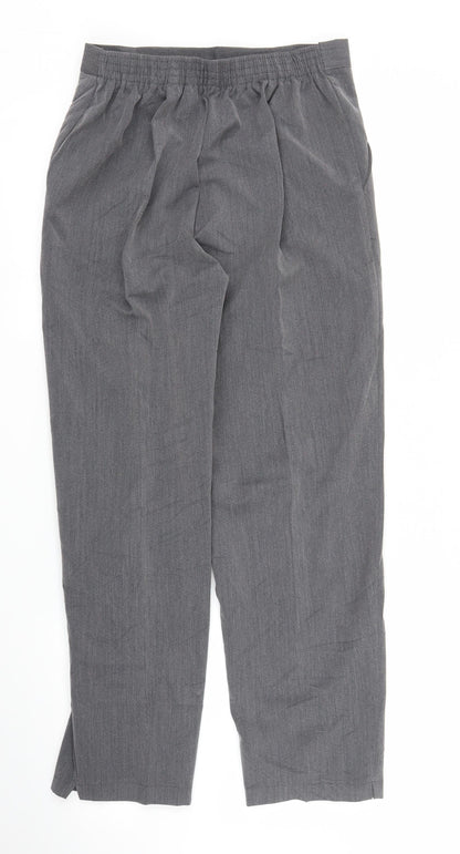 Womens UK Size 10 Preworn Regular Fit Pedal Pusher Grey Trousers