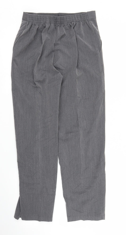 Womens UK Size 10 Preworn Regular Fit Pedal Pusher Grey Trousers