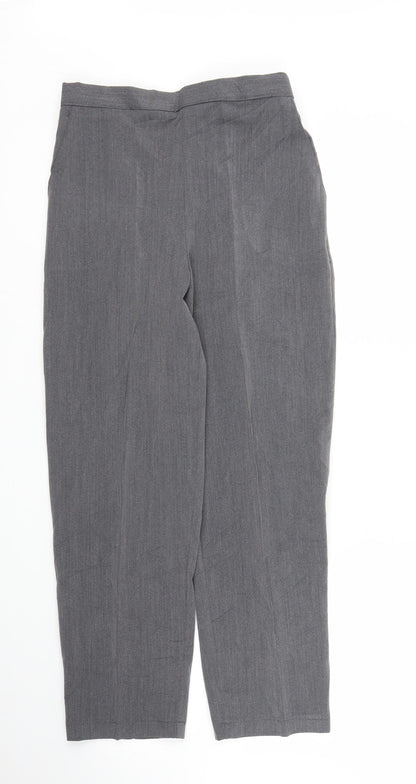 Womens UK Size 10 Preworn Regular Fit Pedal Pusher Grey Trousers