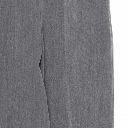 Womens UK Size 10 Preworn Regular Fit Pedal Pusher Grey Trousers