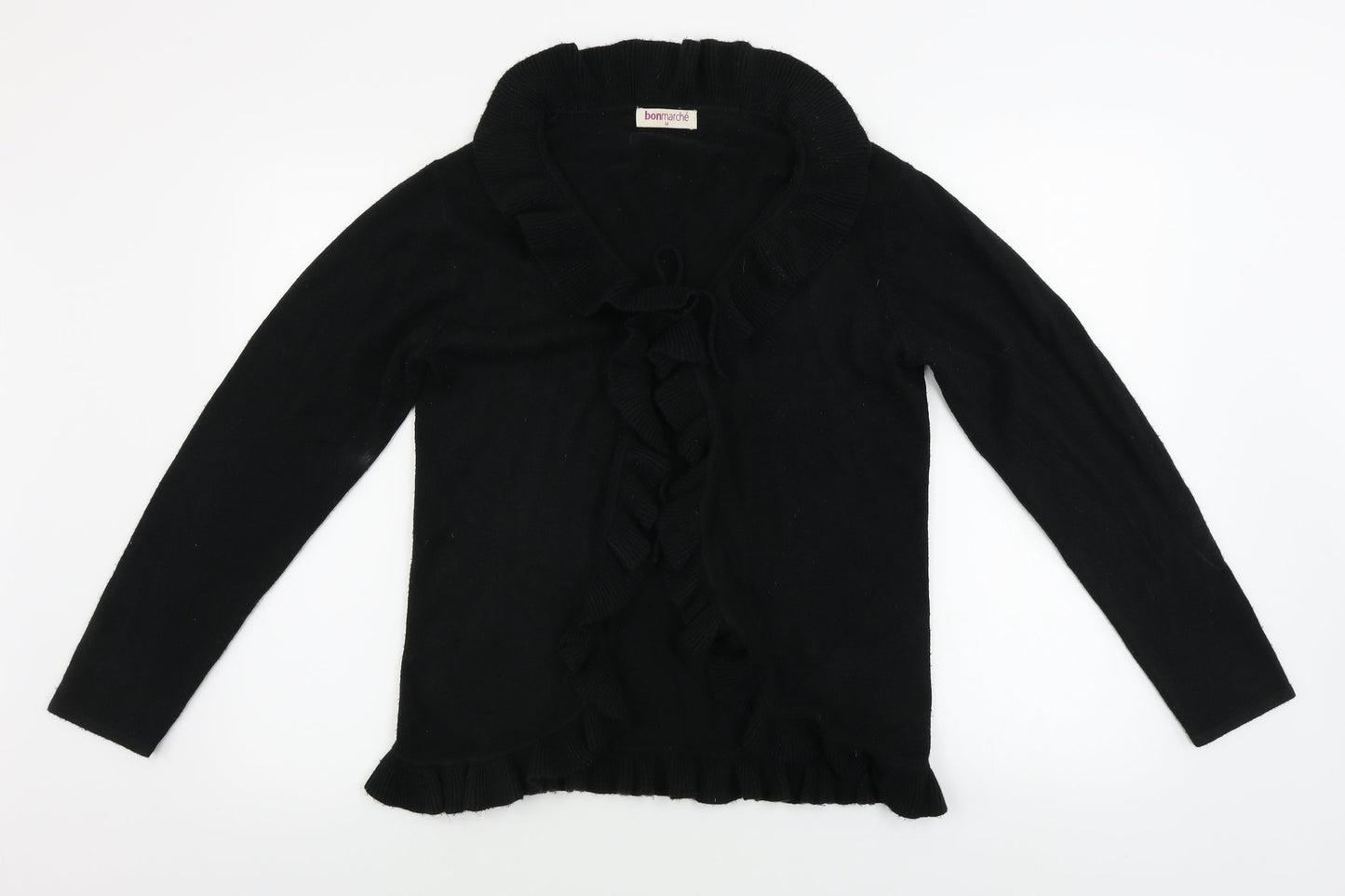 Womens UK Size M Bonmarché Black Cardigan Jumper