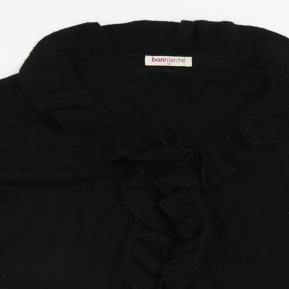 Womens UK Size M Bonmarché Black Cardigan Jumper
