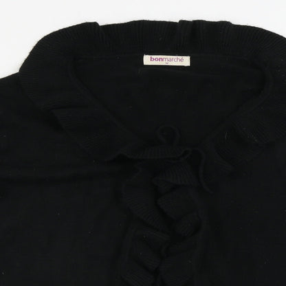 Womens UK Size M Bonmarché Black Cardigan Jumper