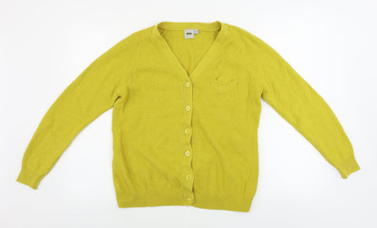 Womens UK Size 8 ASOS Yellow Cardigan Jumper