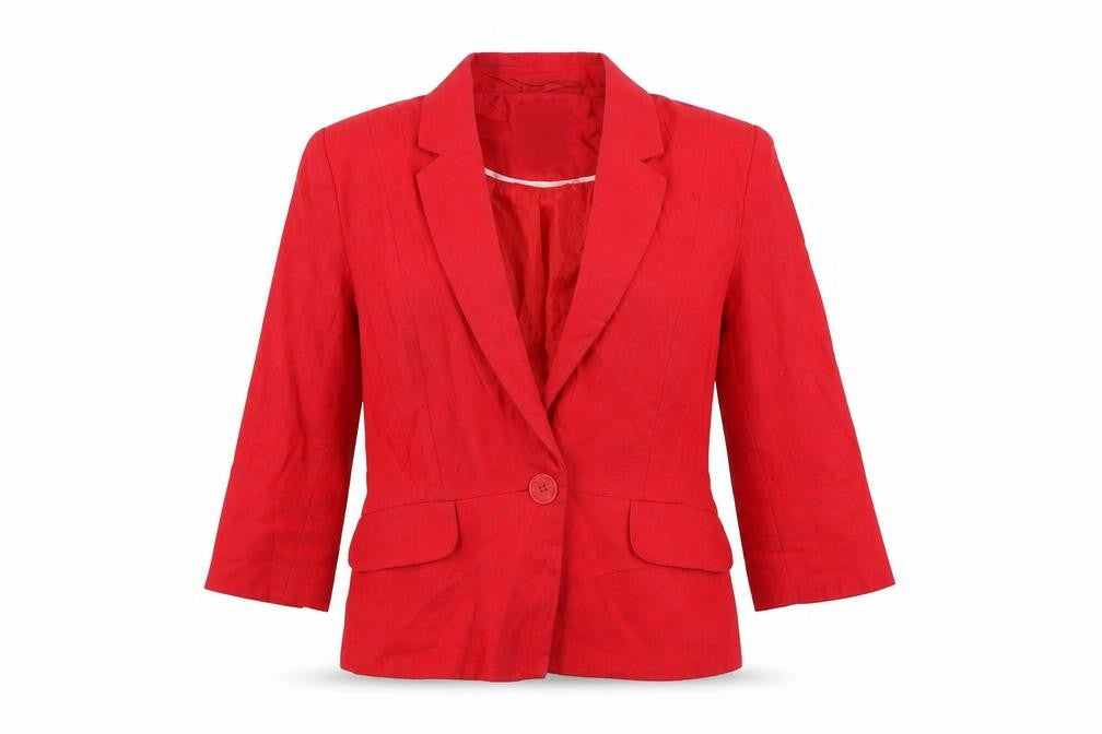 Womens UK Size 10 Debenhams Regular Red Sport Coat