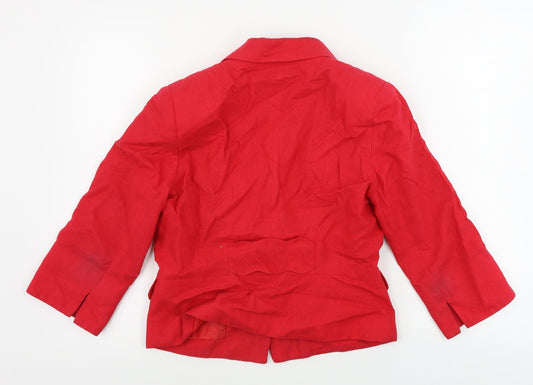 Debenhams  Womens Red   Jacket Sport Coat Size 10