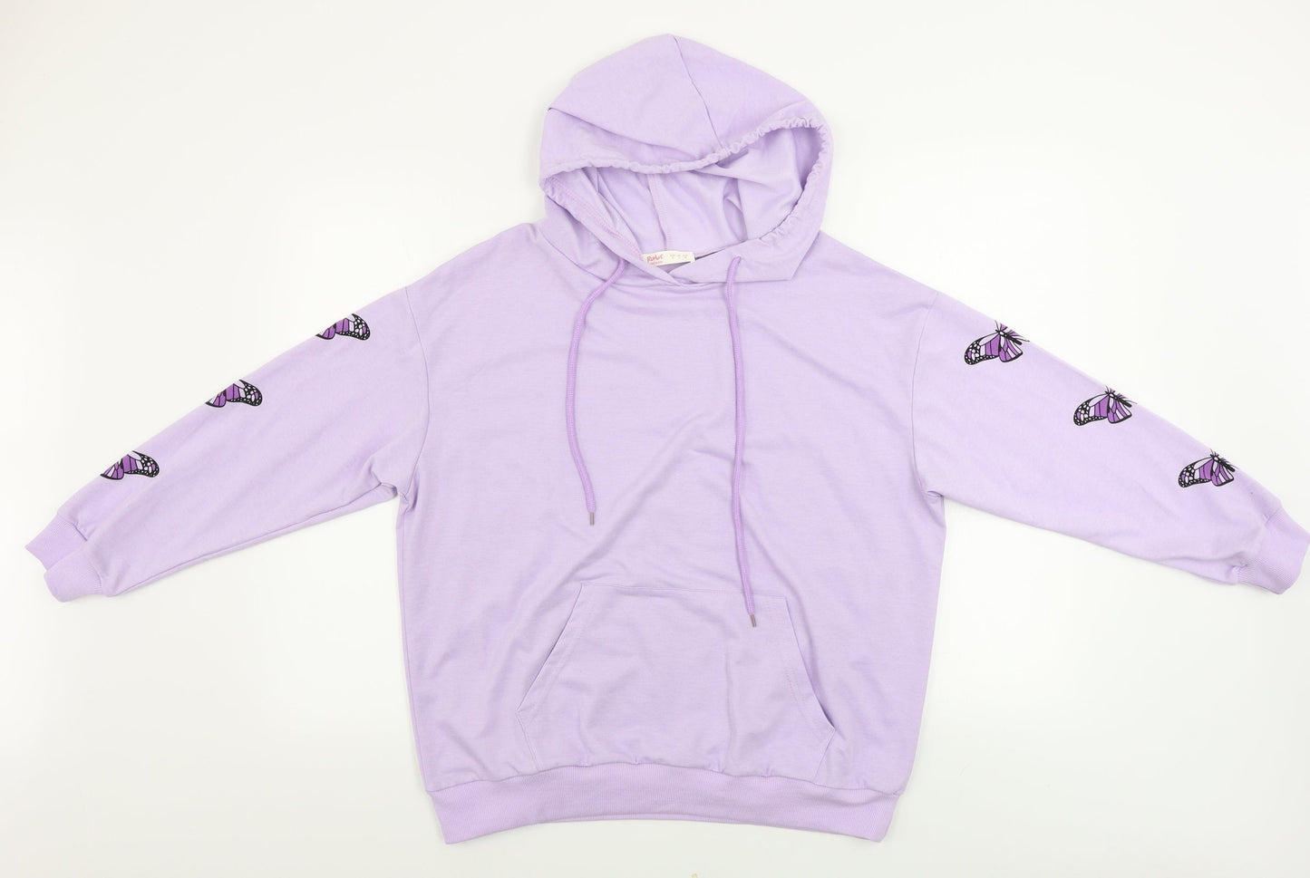 ROMWE Womens Purple   Pullover Hoodie Size 8