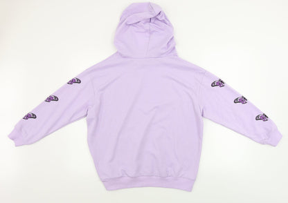 ROMWE Womens Purple   Pullover Hoodie Size 8