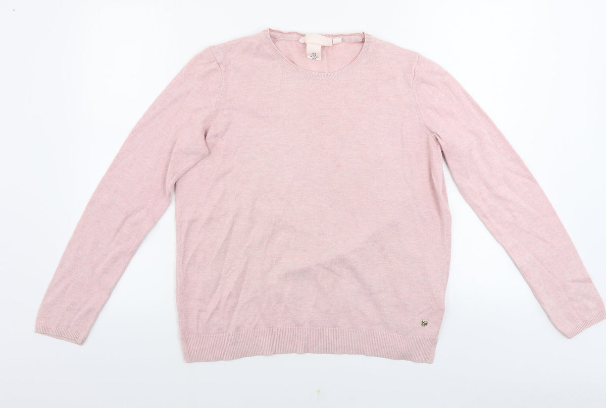 H&M  Womens Pink   Pullover Jumper Size M