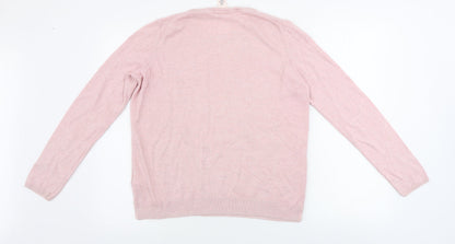 H&M  Womens Pink   Pullover Jumper Size M