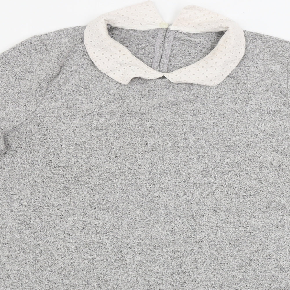 Womens UK Size 12 TU Grey Basic Blouse