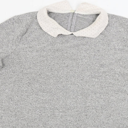 Womens UK Size 12 TU Grey Basic Blouse