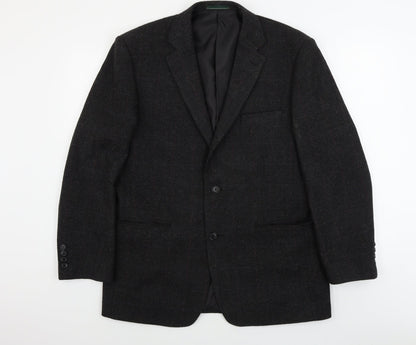 Mens UK Size 40 greenwoods Regular Black Suit Jacket