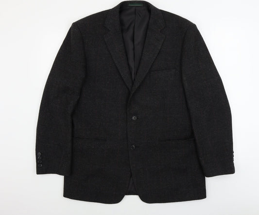 Mens UK Size 40 greenwoods Regular Black Suit Jacket