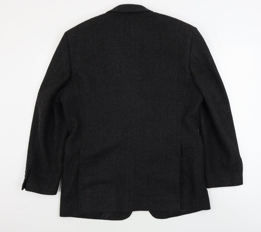 Mens UK Size 40 greenwoods Regular Black Suit Jacket