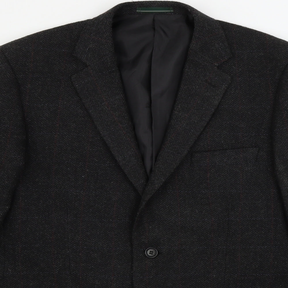 Mens UK Size 40 greenwoods Regular Black Suit Jacket