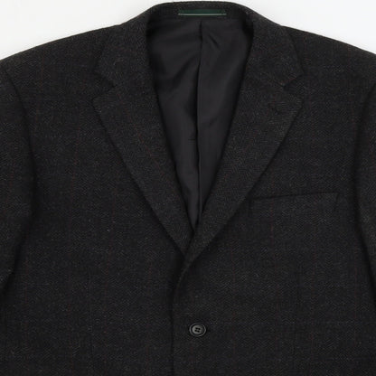 Mens UK Size 40 greenwoods Regular Black Suit Jacket