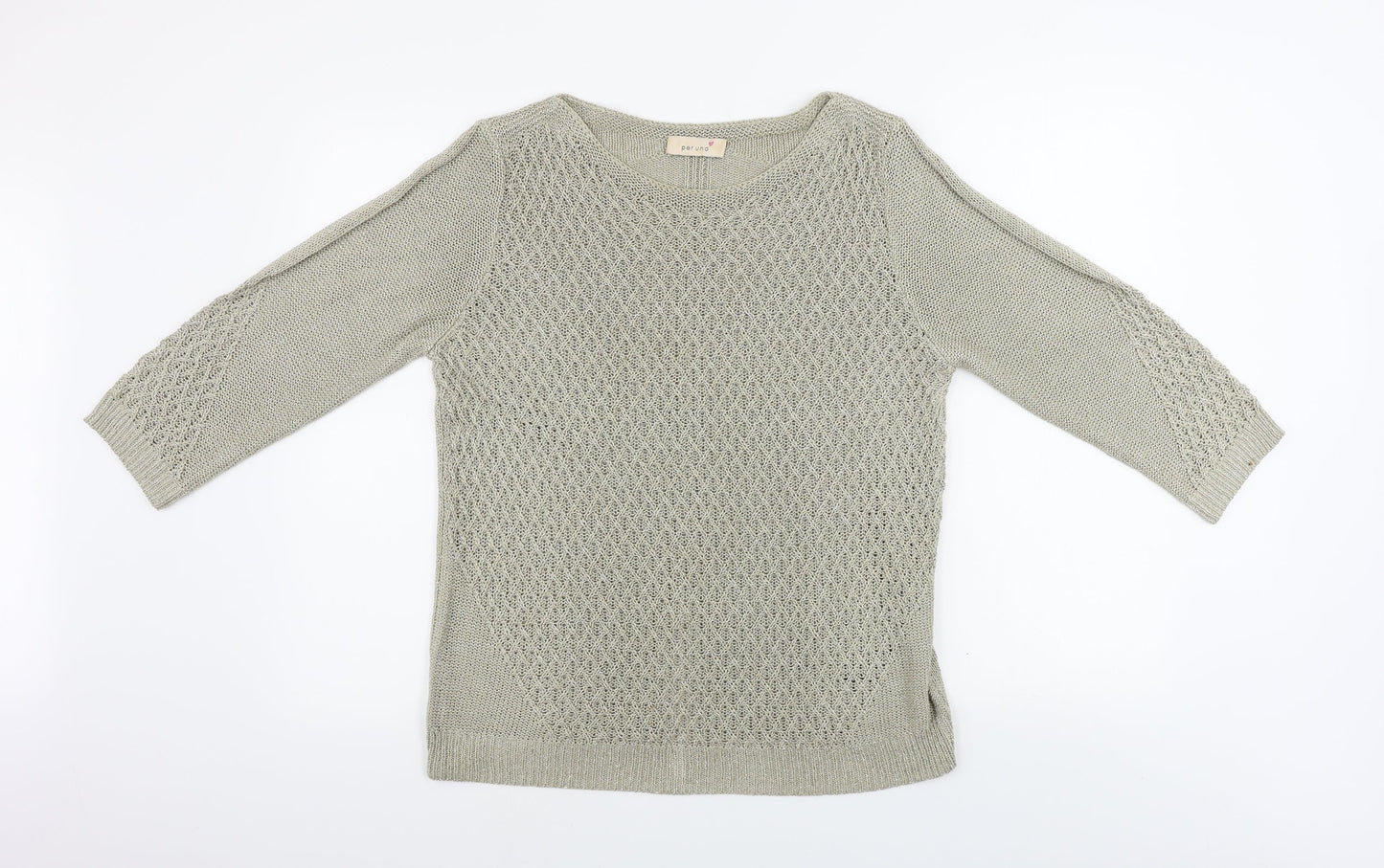 Womens UK Size 14 Marks and Spencer Beige Pullover Jumper