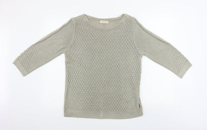 Womens UK Size 14 Marks and Spencer Beige Pullover Jumper