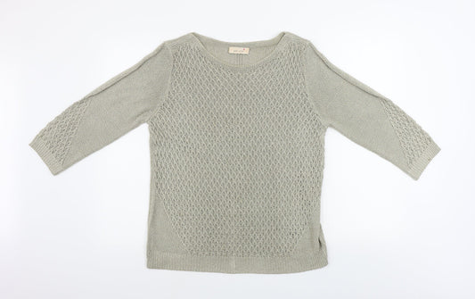 Womens UK Size 14 Marks and Spencer Beige Pullover Jumper