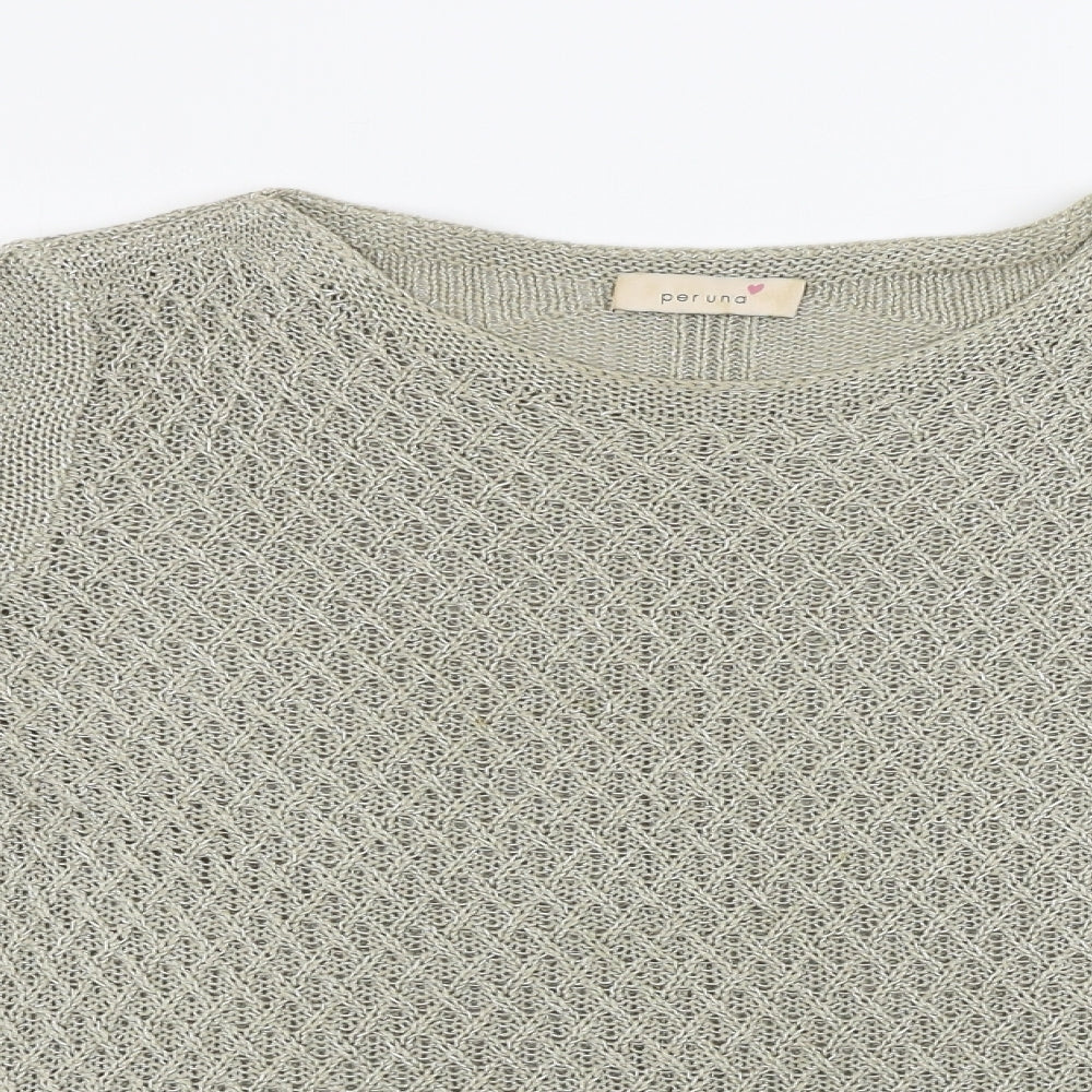Womens UK Size 14 Marks and Spencer Beige Pullover Jumper