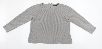 Womens UK Size 14 Dorothy Perkins Grey Pullover Jumper