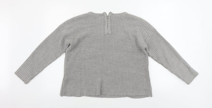 Womens UK Size 14 Dorothy Perkins Grey Pullover Jumper