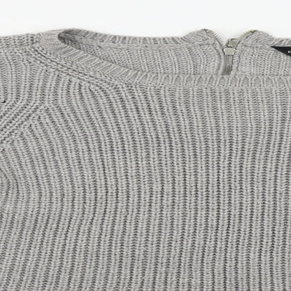Womens UK Size 14 Dorothy Perkins Grey Pullover Jumper