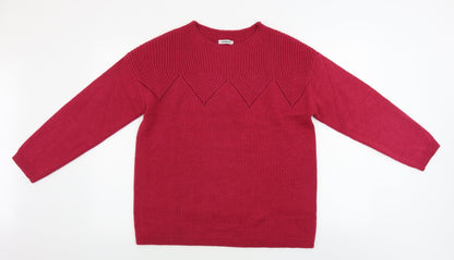 Damart Womens Pink   Pullover Jumper Size 14