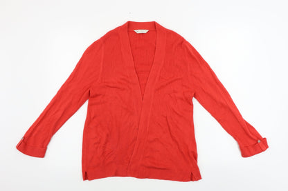 Womens UK Size 12 BHS Red Cardigan Jumper