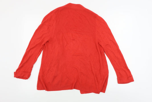 BHS  Womens Red   Cardigan Jumper Size 12
