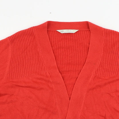 Womens UK Size 12 BHS Red Cardigan Jumper