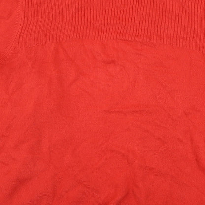 Womens UK Size 12 BHS Red Cardigan Jumper