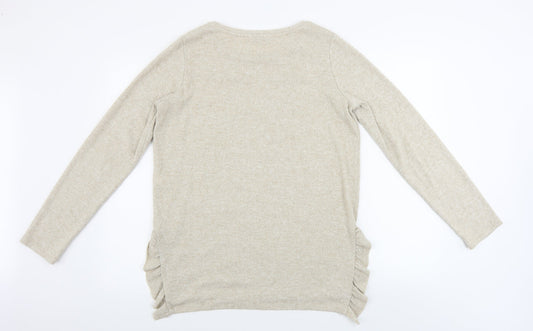 Womens UK Size 14 NEXT Beige Pullover Jumper