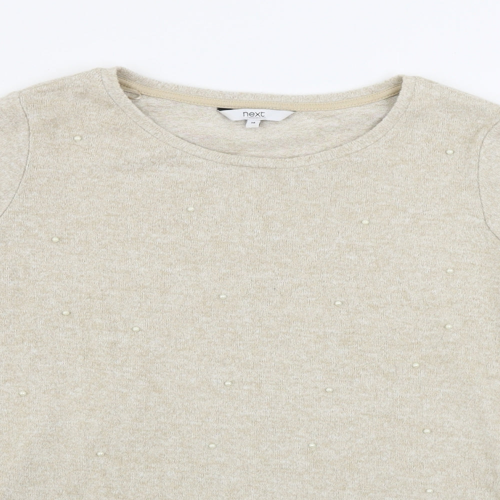 Womens UK Size 14 NEXT Beige Pullover Jumper