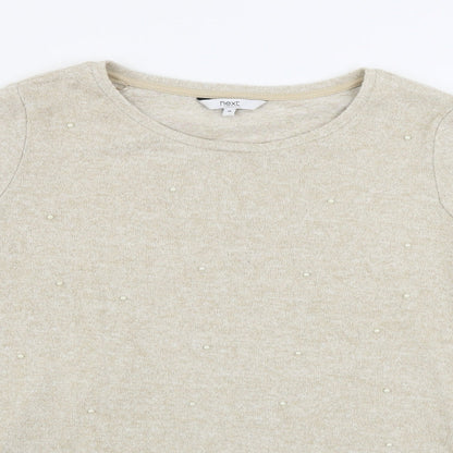 Womens UK Size 14 NEXT Beige Pullover Jumper