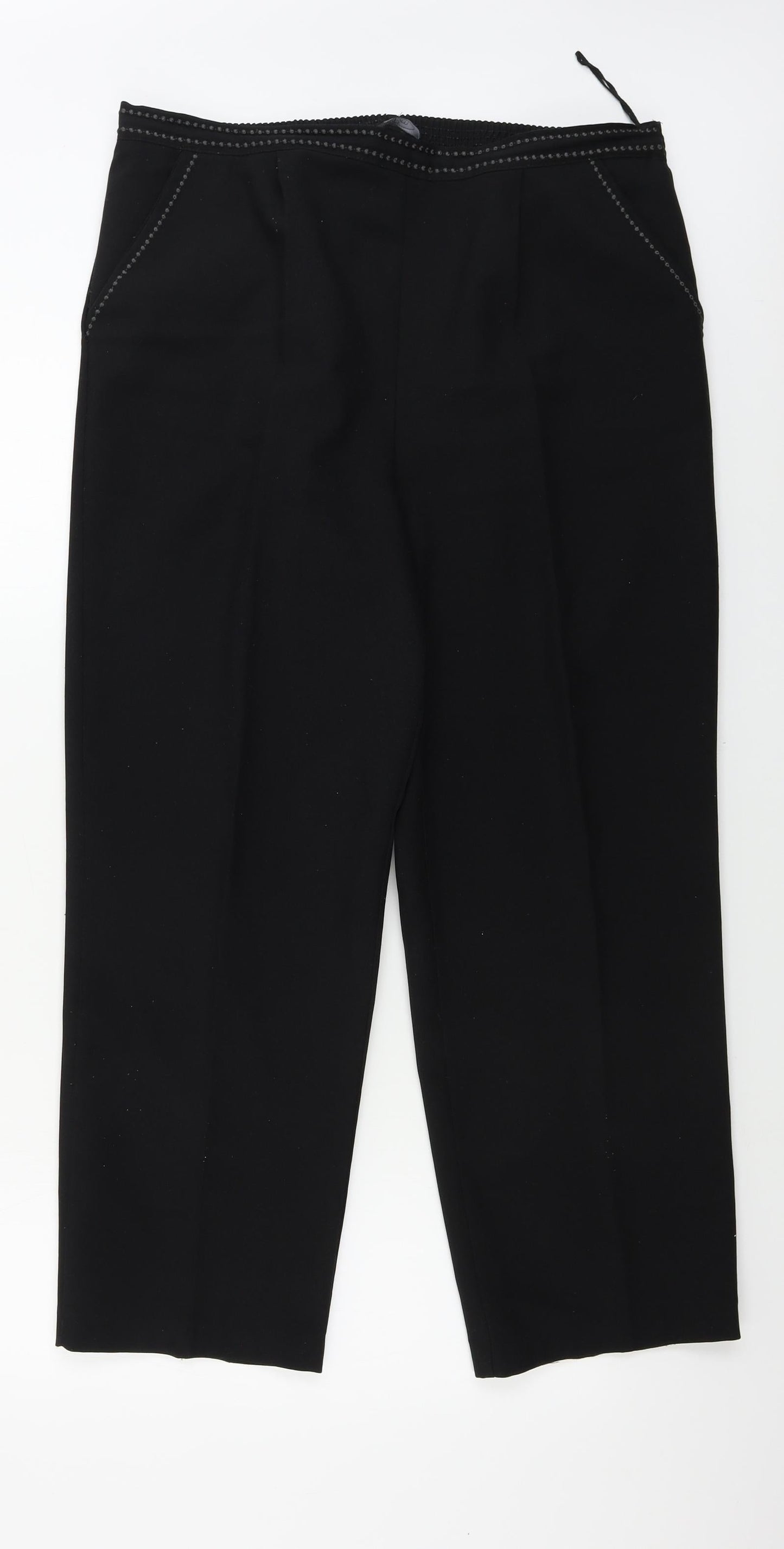 BM  Womens Black   Trousers  Size 14 L26 in