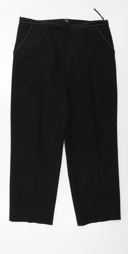 BM  Womens Black   Trousers  Size 14 L26 in
