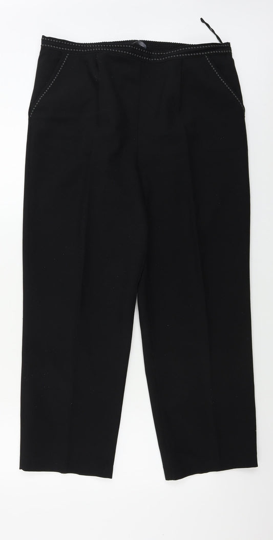 BM  Womens Black   Trousers  Size 14 L26 in