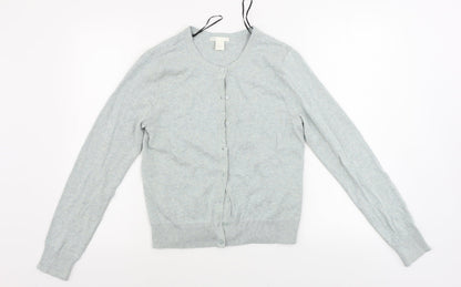 Womens UK Size S H&M Green Cardigan Jumper