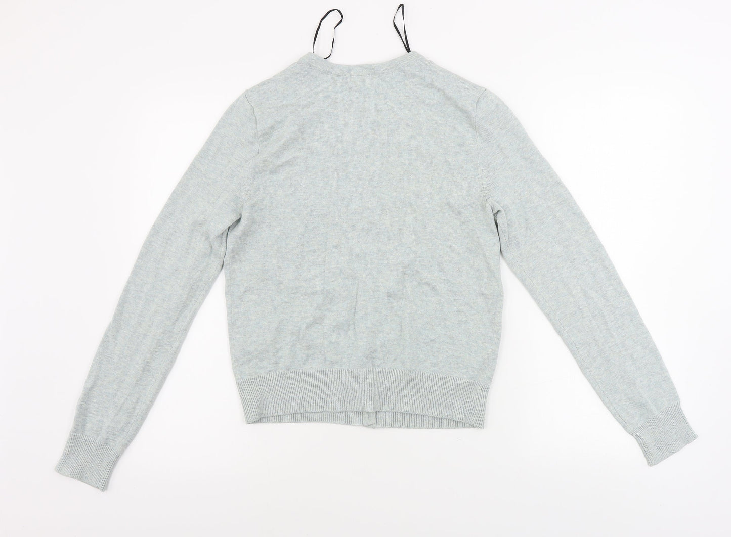 Womens UK Size S H&M Green Cardigan Jumper
