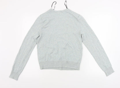 Womens UK Size S H&M Green Cardigan Jumper