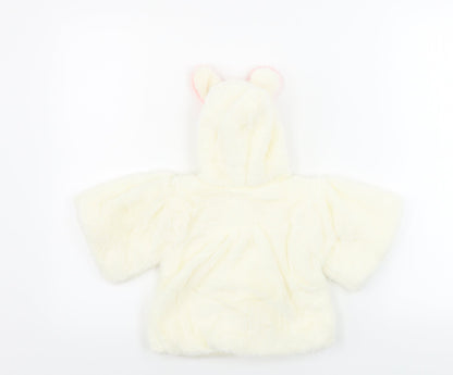 Preworn  Girls Beige   Jacket Coat Size 8 Years