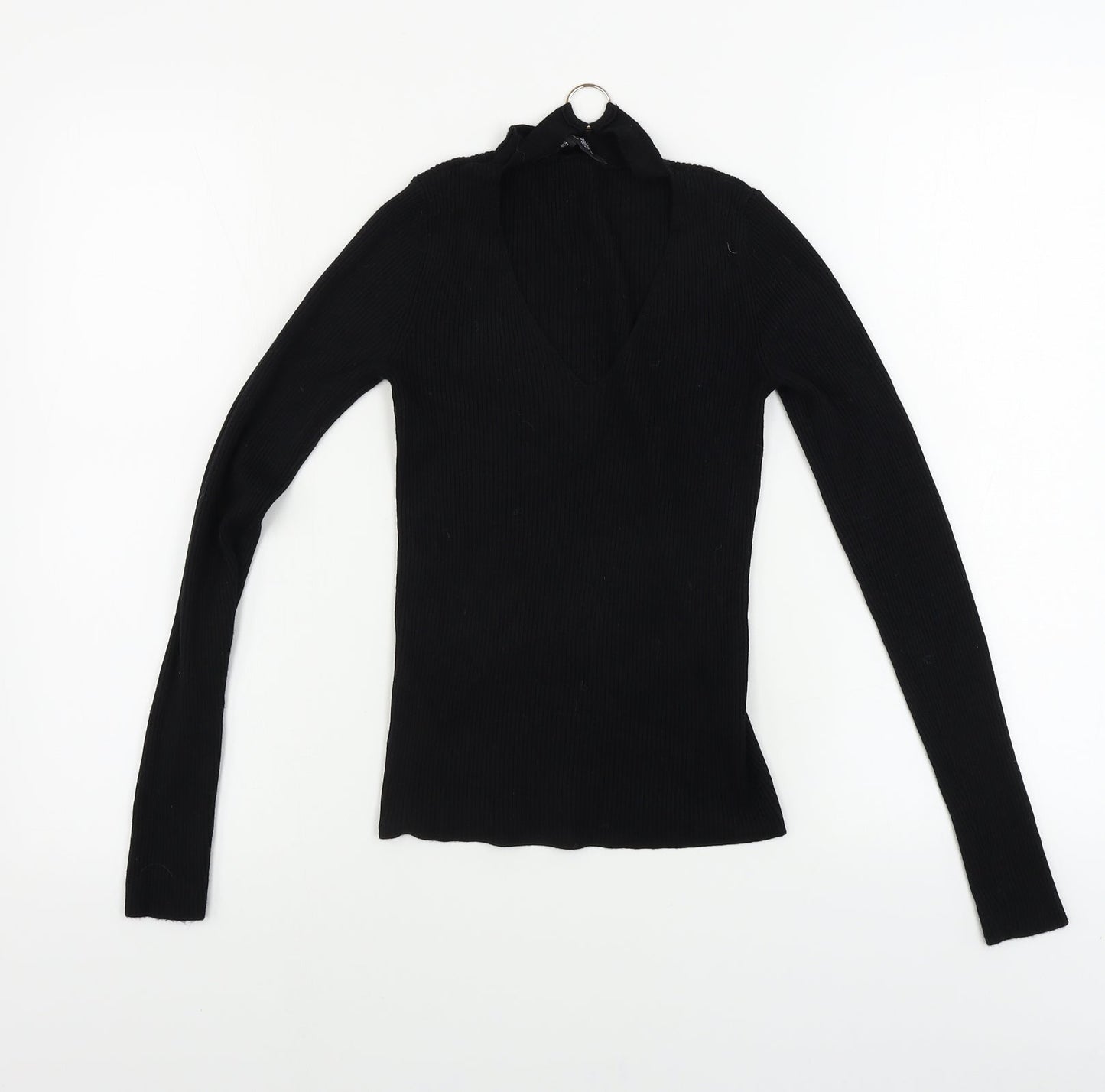 Womens UK Size 6 Miss Selfridge Black Pullover Jumper