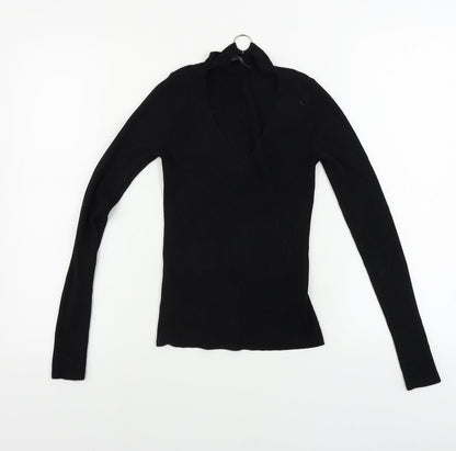 Womens UK Size 6 Miss Selfridge Black Pullover Jumper