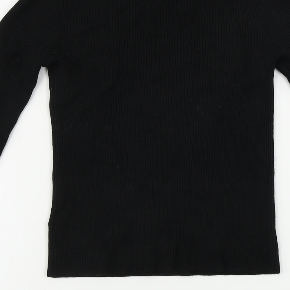Womens UK Size 6 Miss Selfridge Black Pullover Jumper