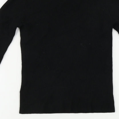 Womens UK Size 6 Miss Selfridge Black Pullover Jumper