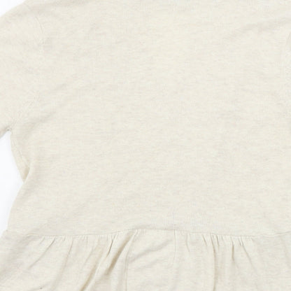 Womens UK Size 12 Peacocks Beige Cardigan Jumper