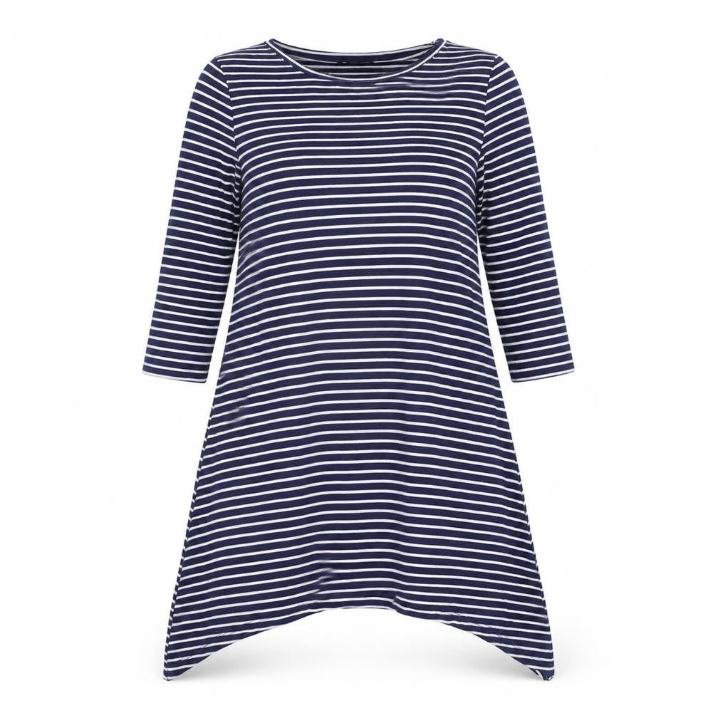 Atmosphere Womens Blue Striped  A-Line  Size 8
