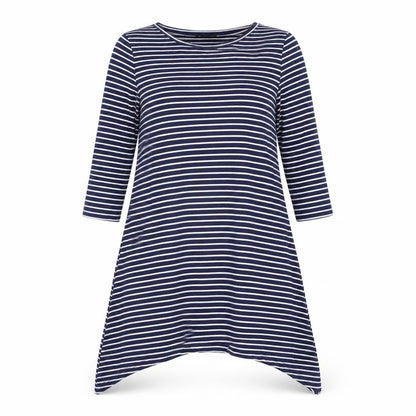 Atmosphere Womens Blue Striped  A-Line  Size 8